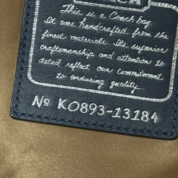 Coach Limited Edition XL North South Tote Metallic Blue - Picture 10 of 16